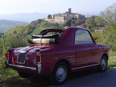 Il prezzo indicato si riferisce al noleggio di una Autobianchi Bianchina 